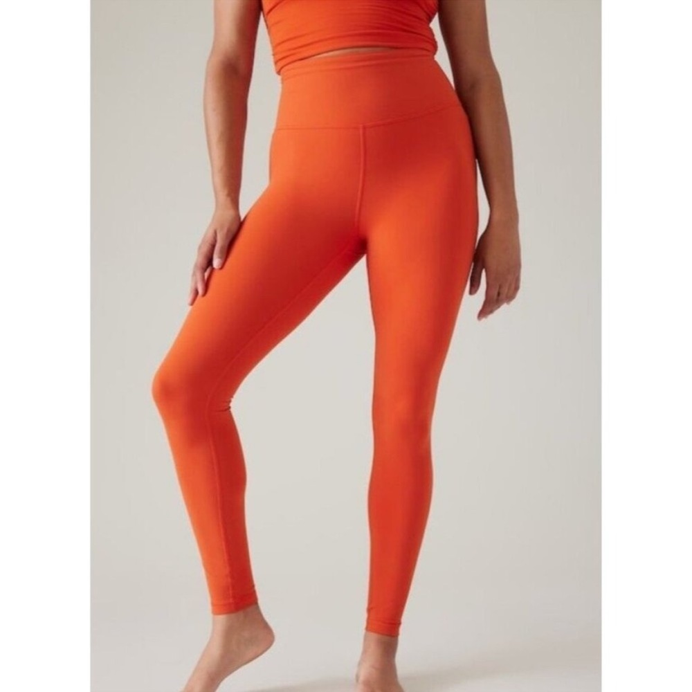 Athleta High-Waist Orange Leggings